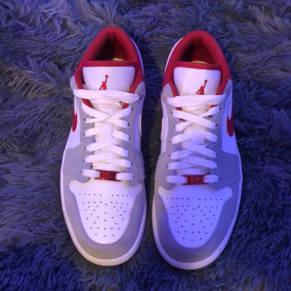 Air Jordan 1 low smoke grey gym red - Picture 4 of 4